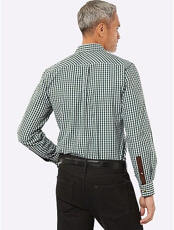 Chemise à Carreaux Finitions Très Contrastées - Taille Standard - Moda Vilona