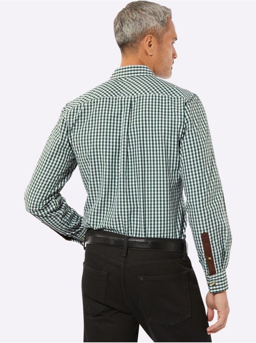 Chemise à Carreaux Finitions Très Contrastées - Taille Standard - Moda Vilona - Kiabi