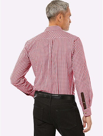 Chemise à Carreaux Finitions Très Contrastées - Taille Standard - Moda Vilona