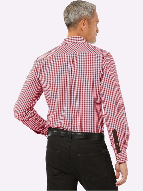 Chemise à Carreaux Finitions Très Contrastées - Taille Standard - Moda Vilona - Kiabi