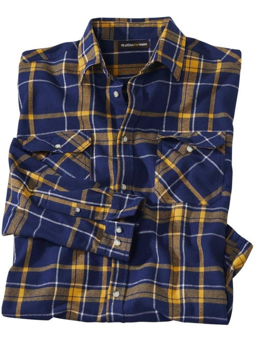 Chemise à Carreaux Flanelle Ranch  - Atlas For Men - Kiabi