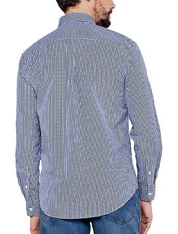 Chemise à Carreaux Homme Tommy Hilfiger Flex Poplin Gingham