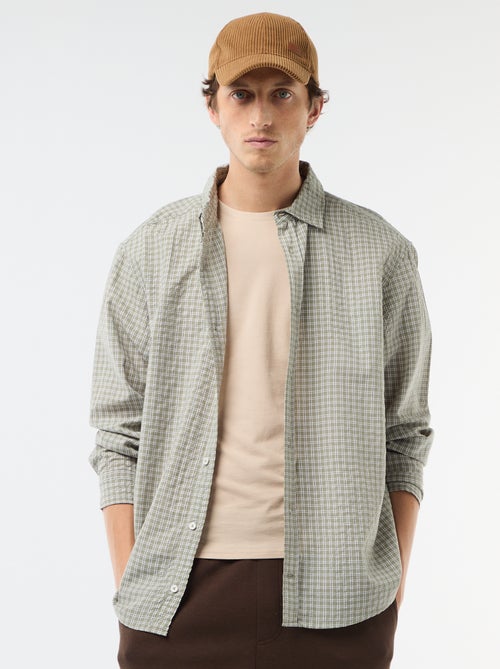 Chemise à carreaux - Kiabi