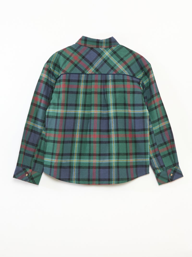 Chemise à carreaux 'Kiabi & Catherine Painvin' regular en coton Vert - Kiabi