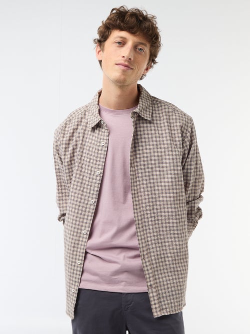 Chemise à carreaux - Kiabi