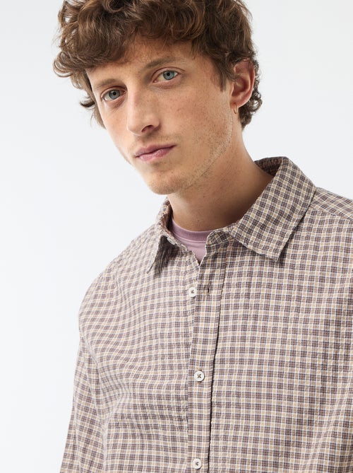 Chemise à carreaux - Kiabi