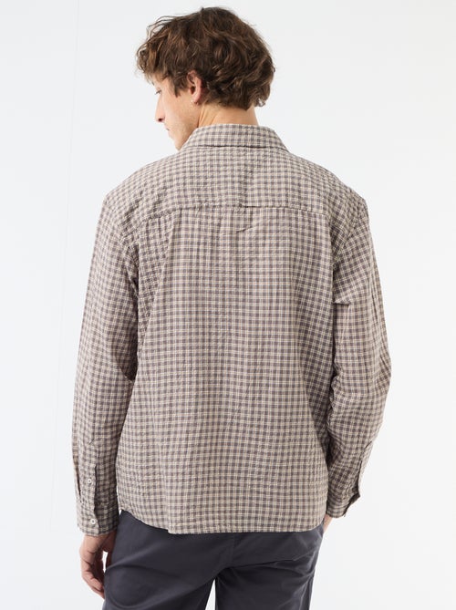Chemise à carreaux - Kiabi