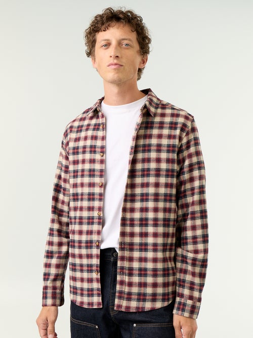 Chemise à carreaux - Kiabi
