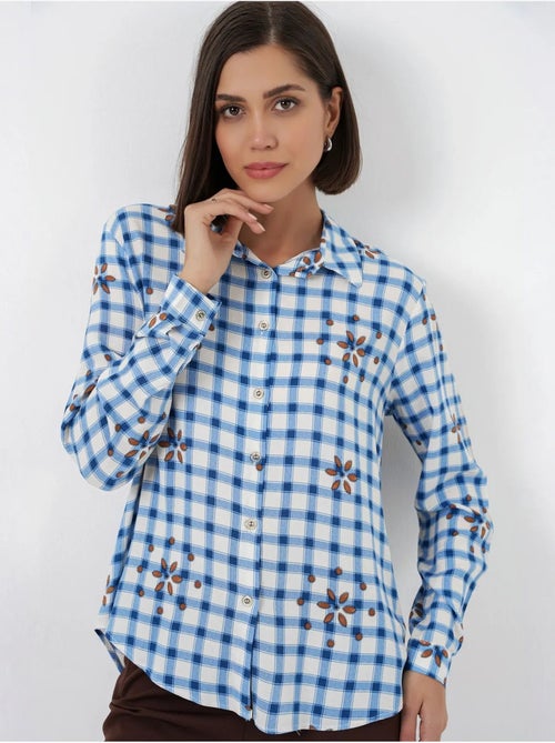 Chemise à carreaux oversize avec fermeture boutonnée bdart - Kiabi Chemise à carreaux oversize avec fermeture boutonnée bdart - Kiabi