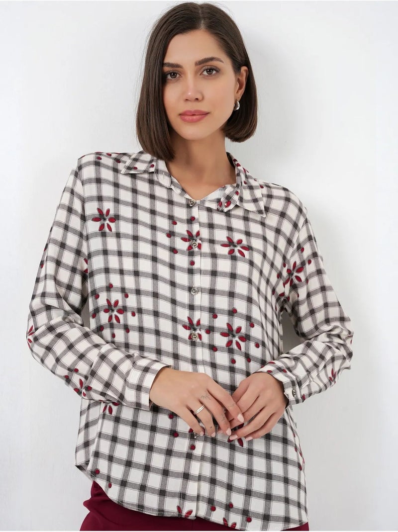Chemise à carreaux oversize avec fermeture boutonnée bdart Multicolore - Kiabi