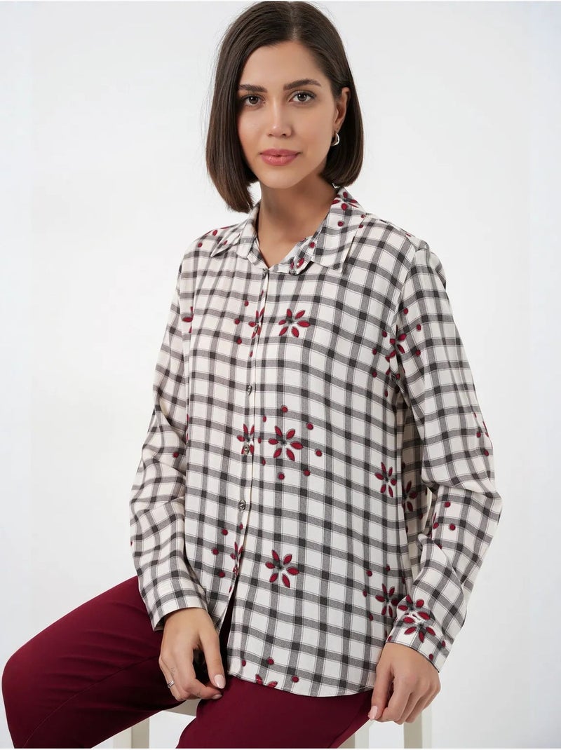 Chemise à carreaux oversize avec fermeture boutonnée bdart Multicolore - Kiabi