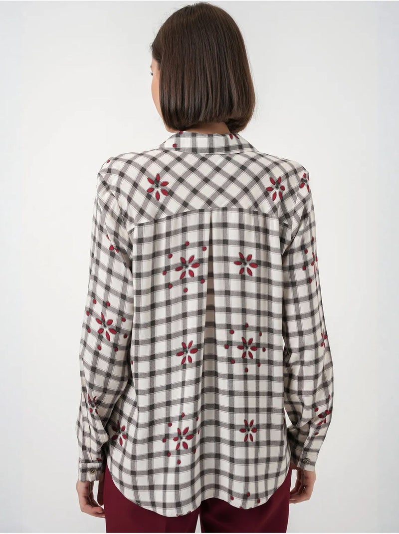 Chemise à carreaux oversize avec fermeture boutonnée bdart Multicolore - Kiabi