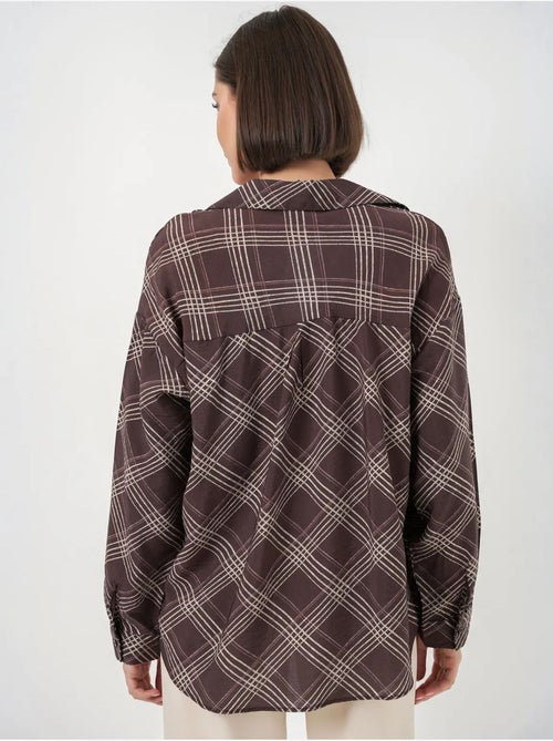 Chemise à carreaux oversize bdart - Kiabi Chemise à carreaux oversize bdart - Kiabi