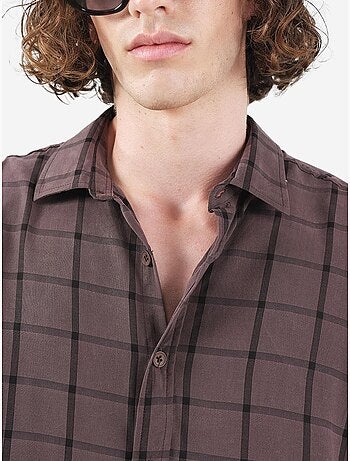 Chemise à carreaux oversize giesto