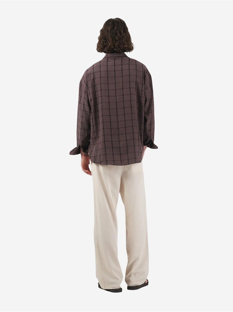 Chemise à carreaux oversize giesto Marron clair - Kiabi