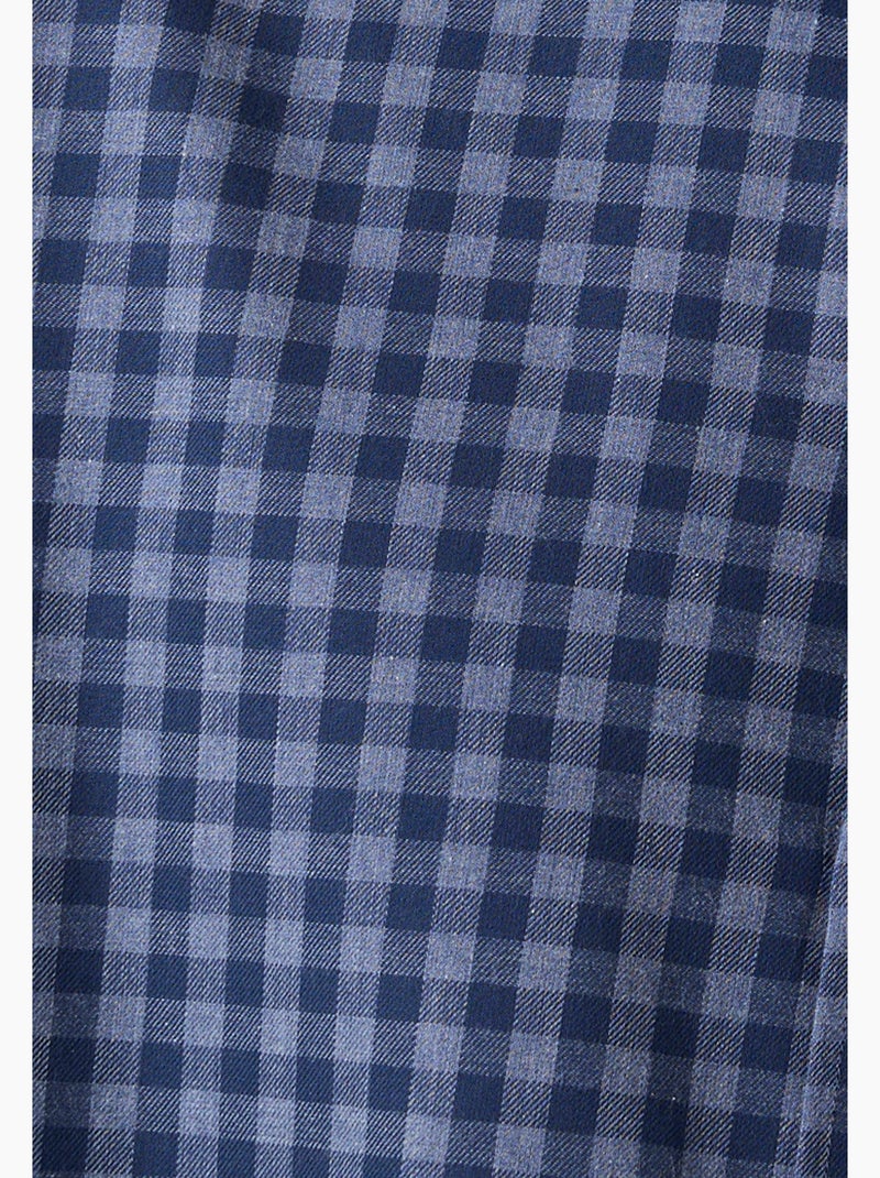 Chemise à carreaux Thermolactyl en flanelle - Damart Bleu - Kiabi