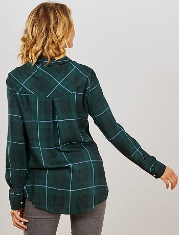 Chemise à carreaux - Kiabi