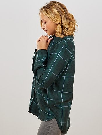 Chemise à carreaux - Kiabi
