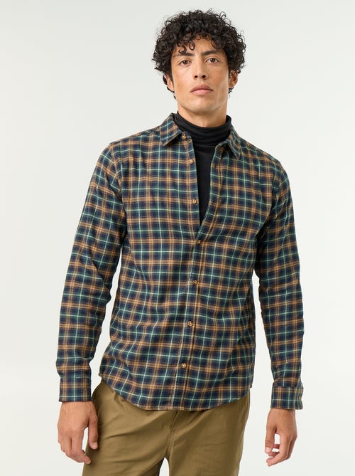 Chemise à carreaux - Kiabi