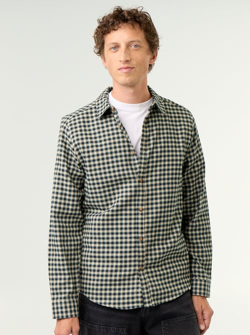 Chemise à carreaux - Kiabi