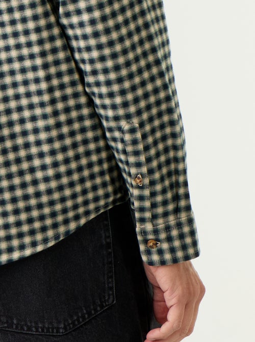 Chemise à carreaux - Kiabi