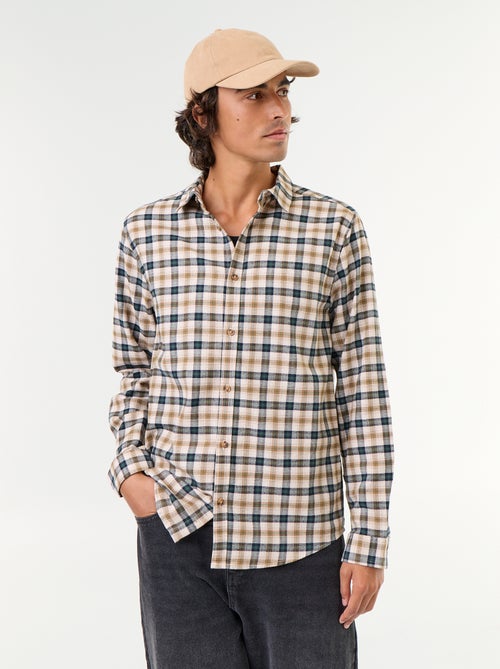 Chemise à carreaux - Kiabi