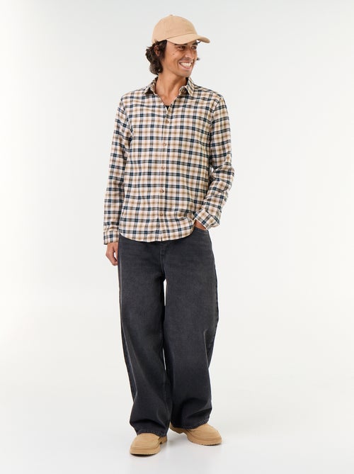Chemise à carreaux - Kiabi