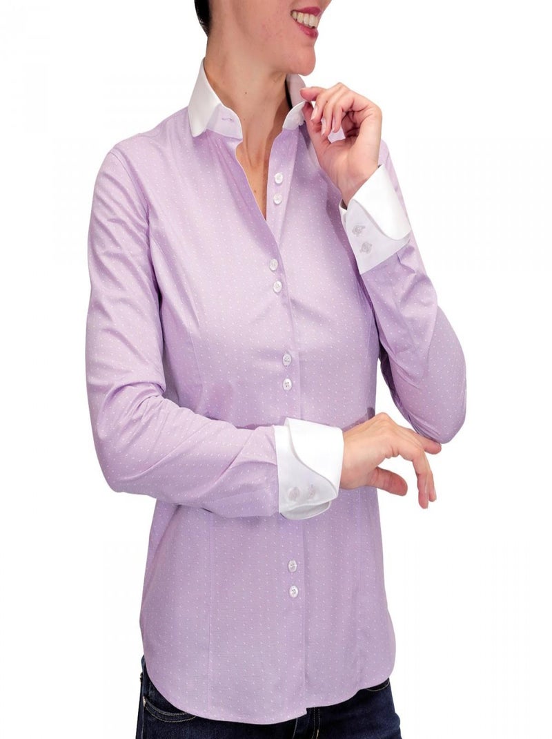 Chemise à col blanc COVENTRY Parme - Kiabi