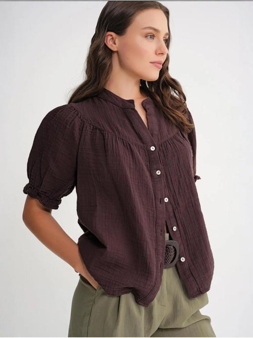 Chemise à col boutonné en lin mélangé mixray - Kiabi Chemise à col boutonné en lin mélangé mixray - Kiabi