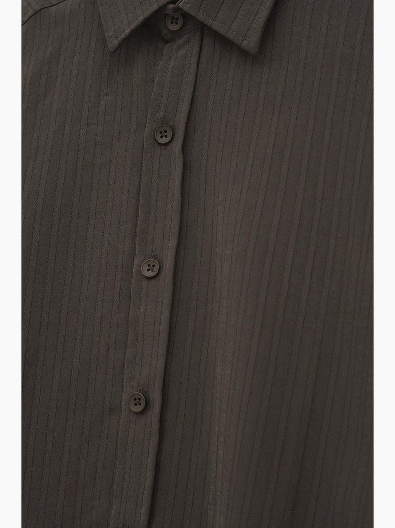 Chemise à col boutonné giesto Gris foncé - Kiabi
