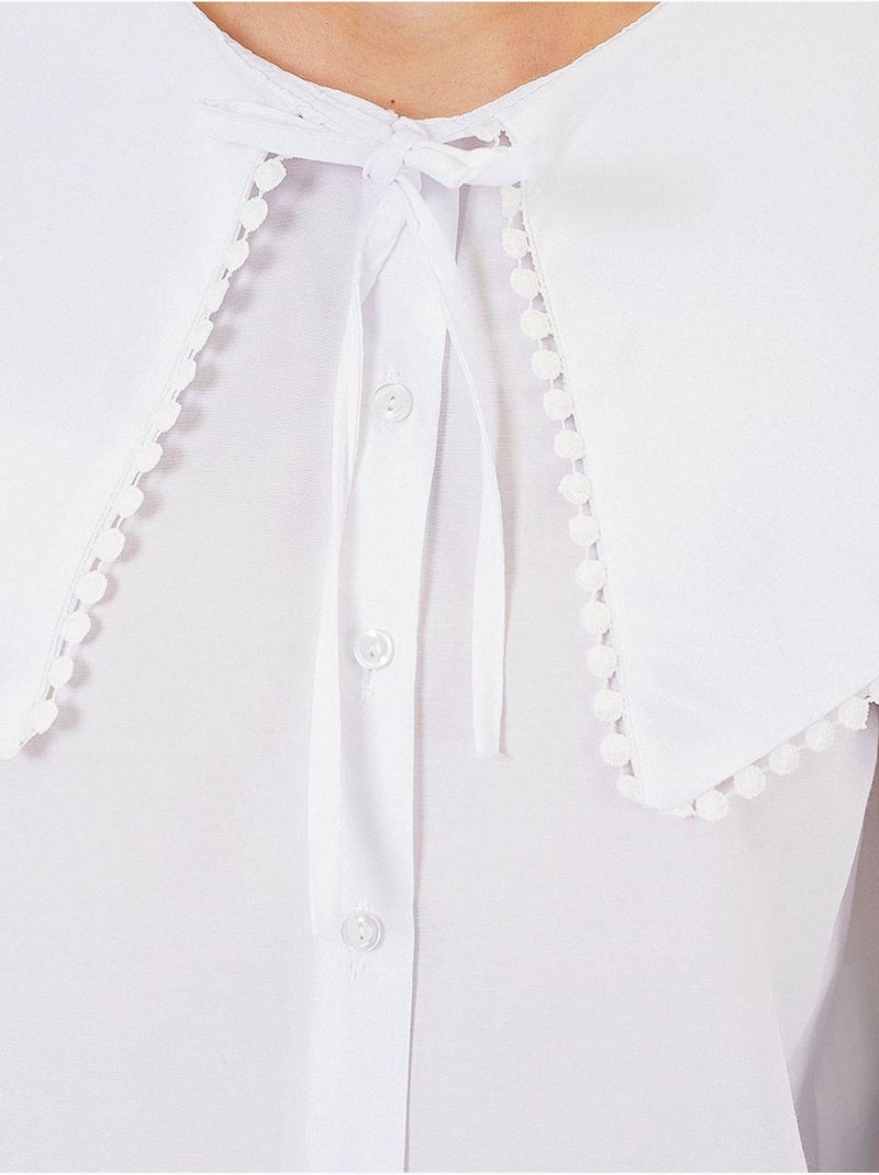 Chemise à col peter pan bdart Blanc - Kiabi