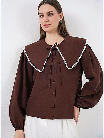 Chemise à col peter pan bdart
