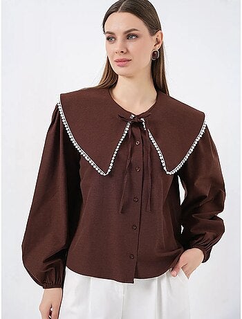 Chemise à col peter pan bdart