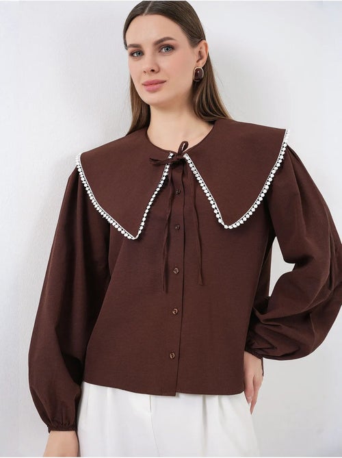 Chemise à col peter pan bdart - Kiabi Chemise à col peter pan bdart - Kiabi