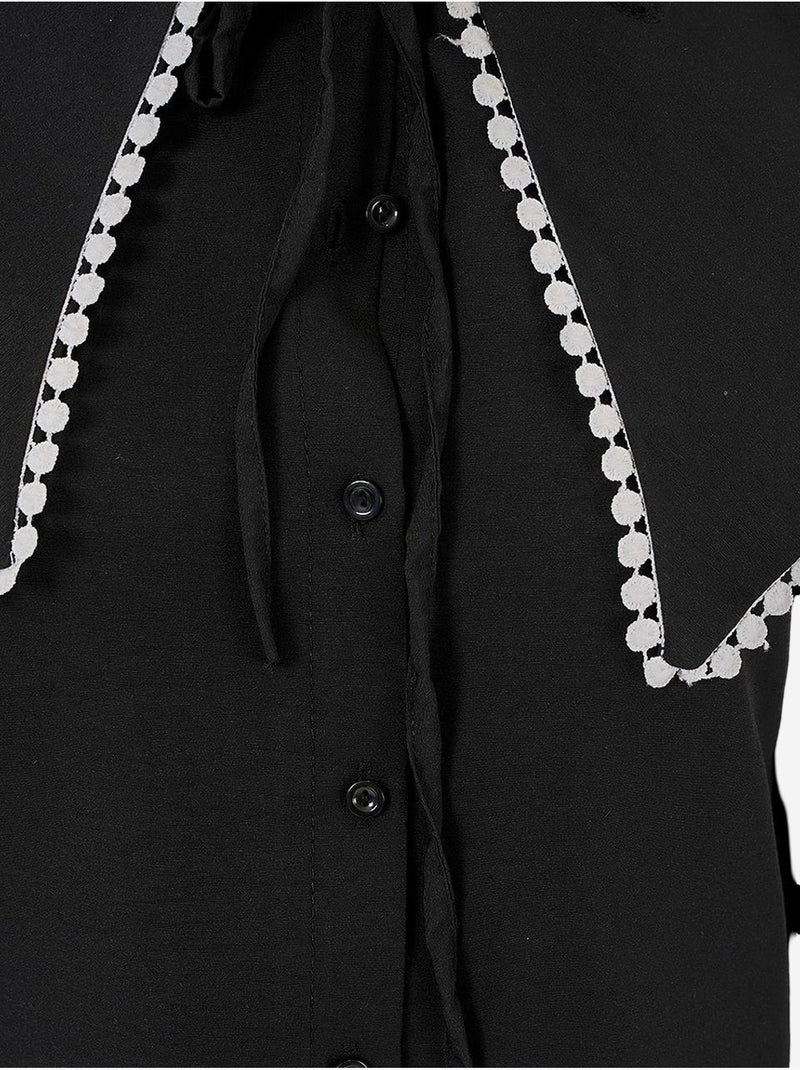 Chemise à col peter pan bdart Noir - Kiabi