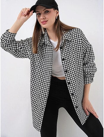 Chemise à double poche à motif écossais bdart