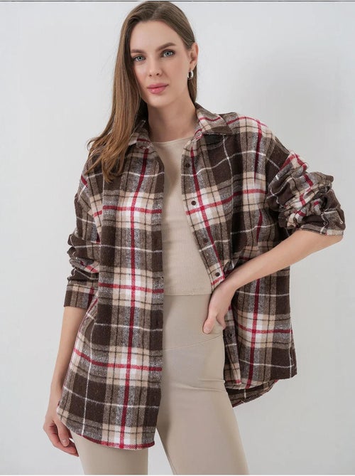 Chemise à double poche à motif écossais bdart - Kiabi Chemise à double poche à motif écossais bdart - Kiabi
