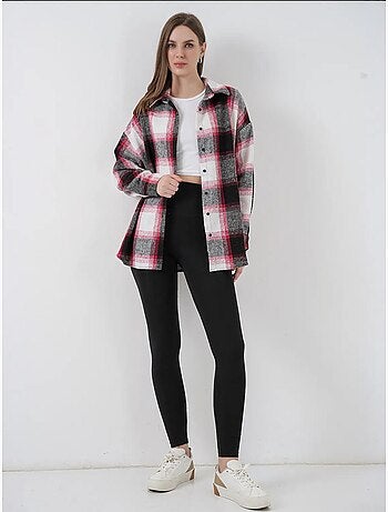 Chemise à double poche à motif écossais bdart