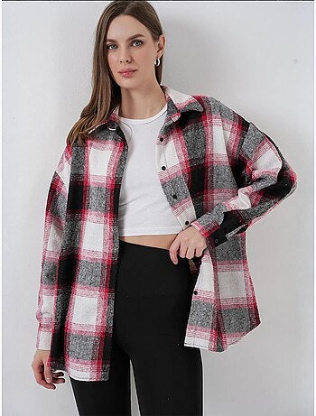 Chemise à double poche à motif écossais bdart