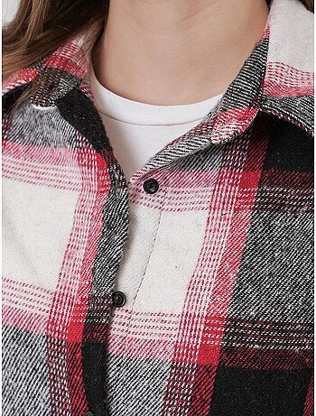 Chemise à double poche à motif écossais bdart
