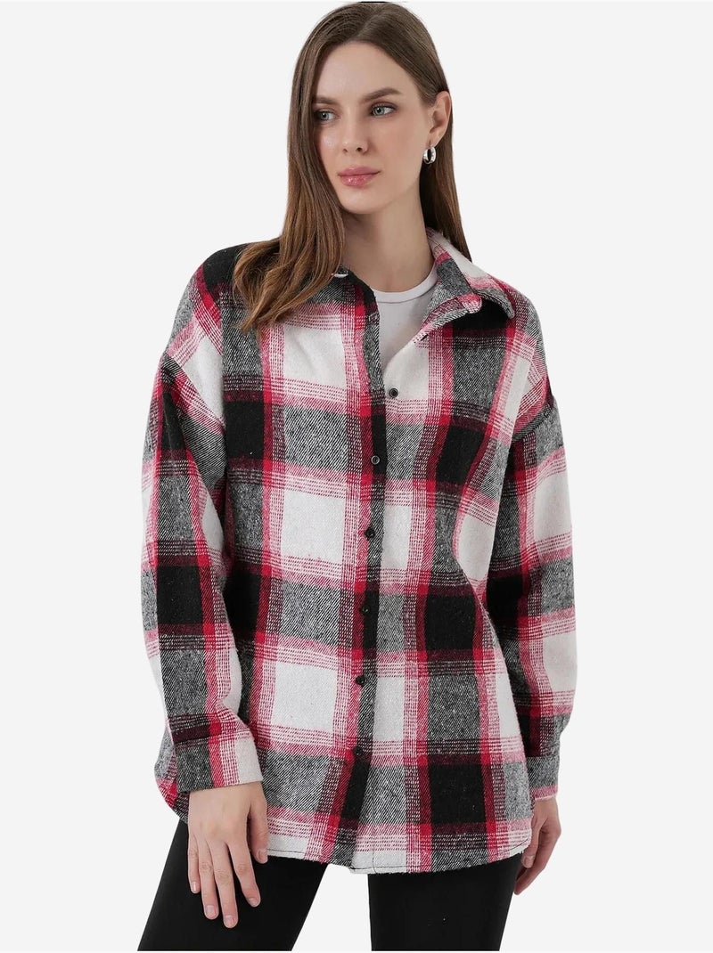 Chemise à double poche à motif écossais bdart Rouge - Kiabi
