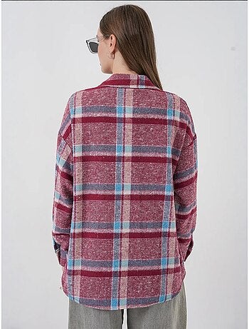 Chemise à double poche à motif écossais bdart