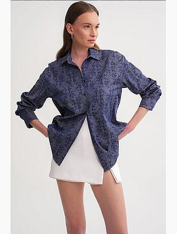 Chemise à imprimé fleuri mixray