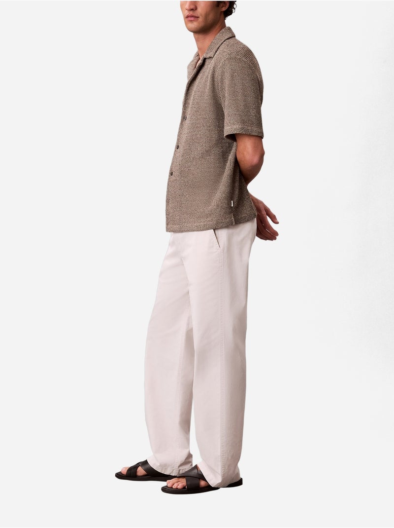 Chemise à manches courtes - Calvin Klein Ecru - Kiabi