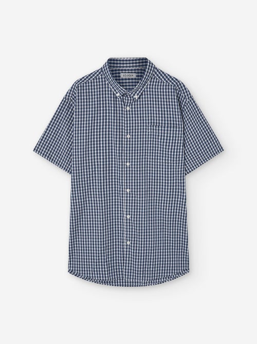Chemise à Manches Courtes à Carreaux Vichy - Kiabi