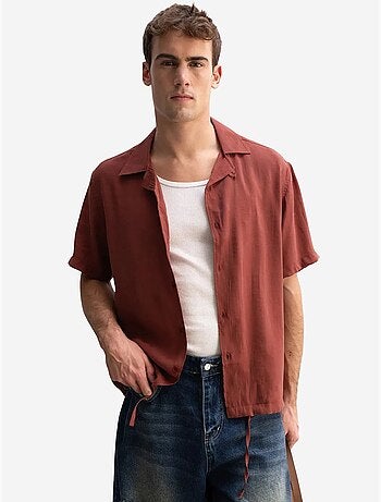 Chemise à manches courtes à col ouvert pour homme giesto
