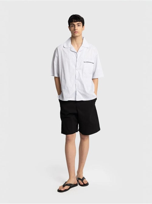 Chemise à manches courtes à fines rayures giesto - Kiabi