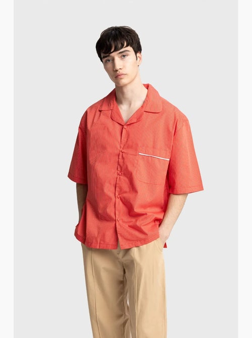 Chemise à manches courtes à fines rayures giesto - Kiabi