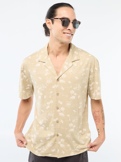 Chemise à manches courtes à motif - Kiabi