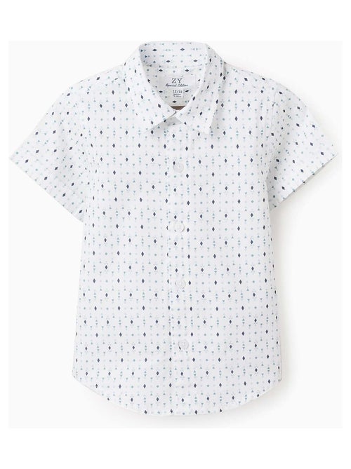 Chemise à Manches Courtes à Motif - Kiabi